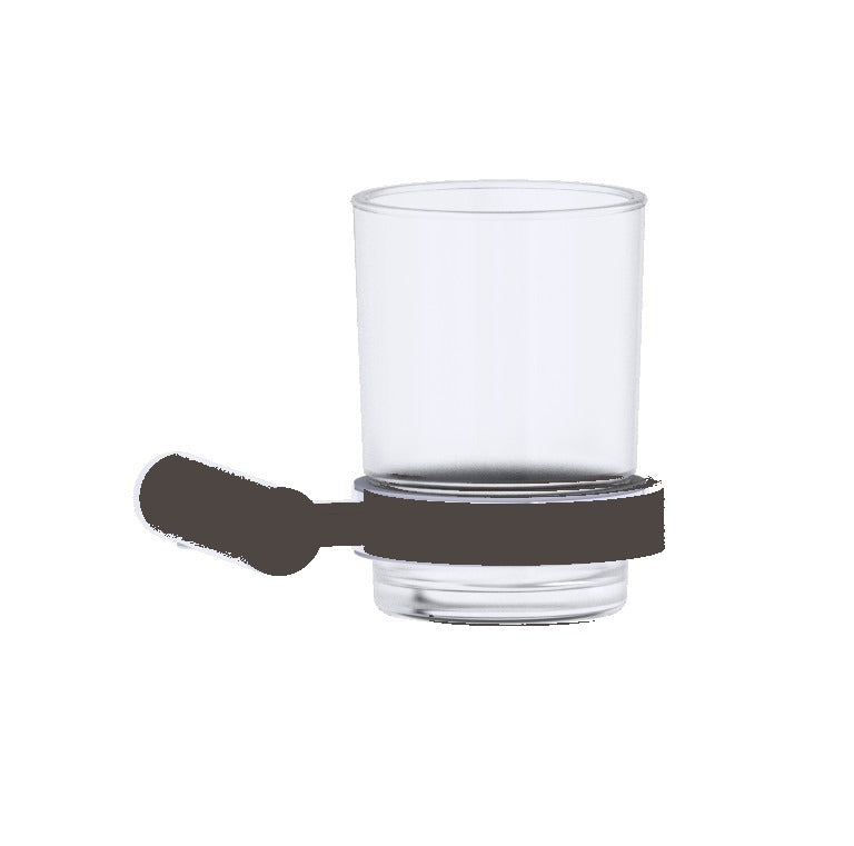 Kartners 180660 Copenhagen Bathroom Tumbler Cup & Toothbrush Holder Wall Mount