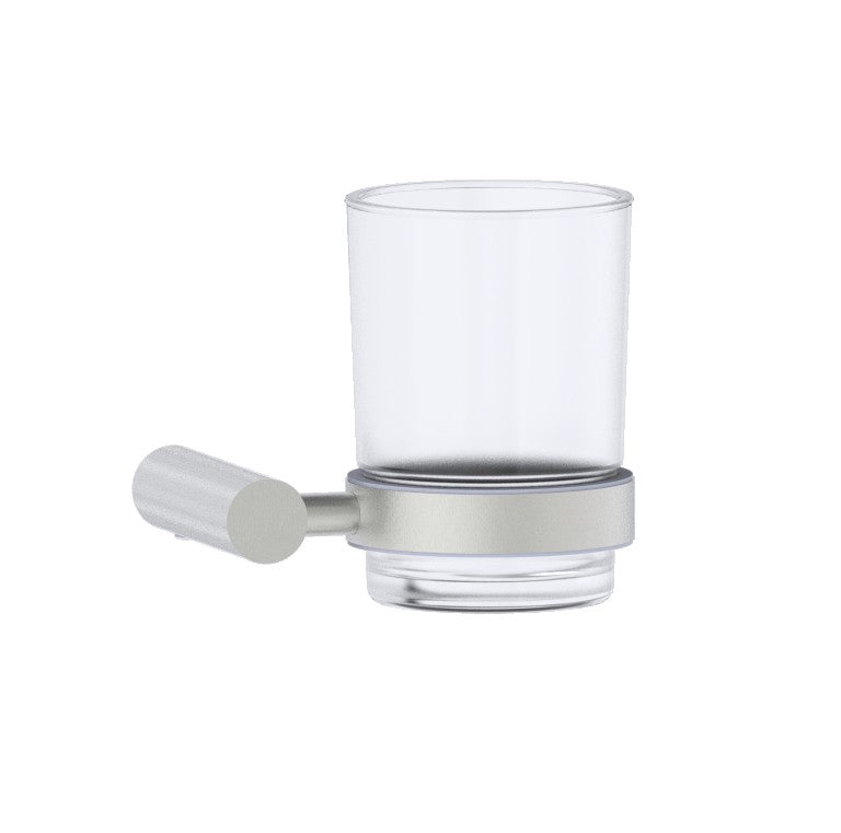 Kartners 180660 Copenhagen Bathroom Tumbler Cup & Toothbrush Holder Wall Mount
