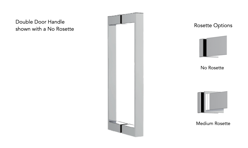 Neelnox GRN-DSD6-NR Grande 6 Shower Door Handle No Rosette - Parent