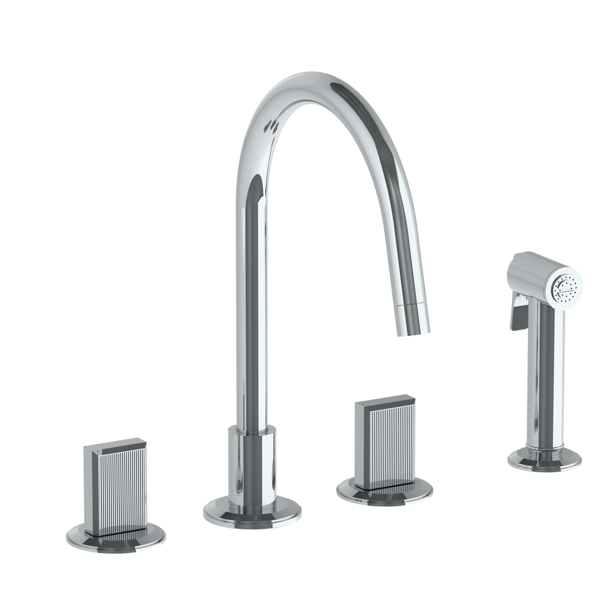 Watermark WM-19-7.1G-LT6L Refinement 19 4 Hole Gooseneck Kitchen Set - Parent