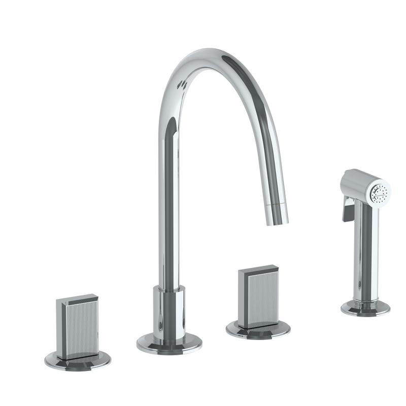 Watermark WM-19-7.1G-LT6L Refinement 19 4 Hole Gooseneck Kitchen Set - Parent