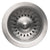 Houzer 190-9180-5 3-1/2 Inch Stainless Steel Basket Strainers, 5-Pack