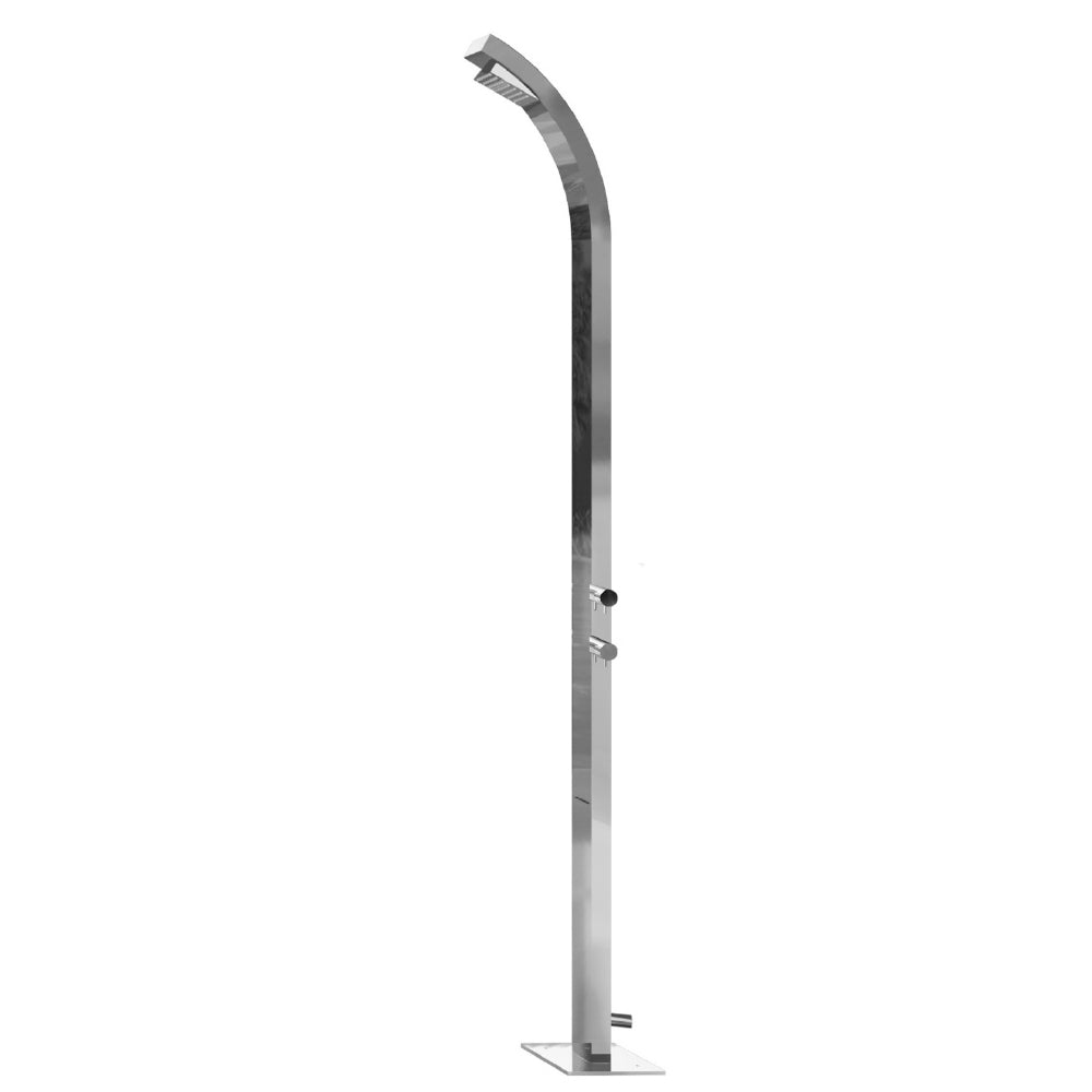 Jaclo 1905-PSS Arc Column Allegro Outdoor Shower Column- Exposed Install - Polished Stainless