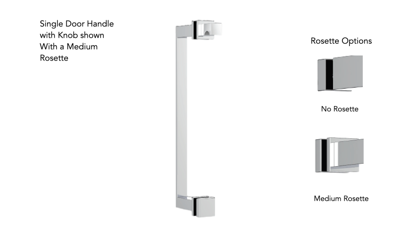 Neelnox ICN-SDKN18-NR Iconic 18 Single Door Handle With Knob No Rosette - Parent