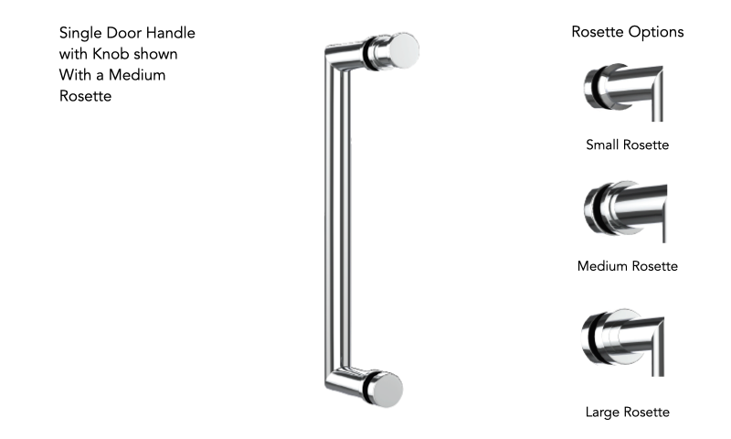 Neelnox FMD-SDKN30-LR Form Moderne 30 Single Door Handle With Knob Large Rosette - Parent