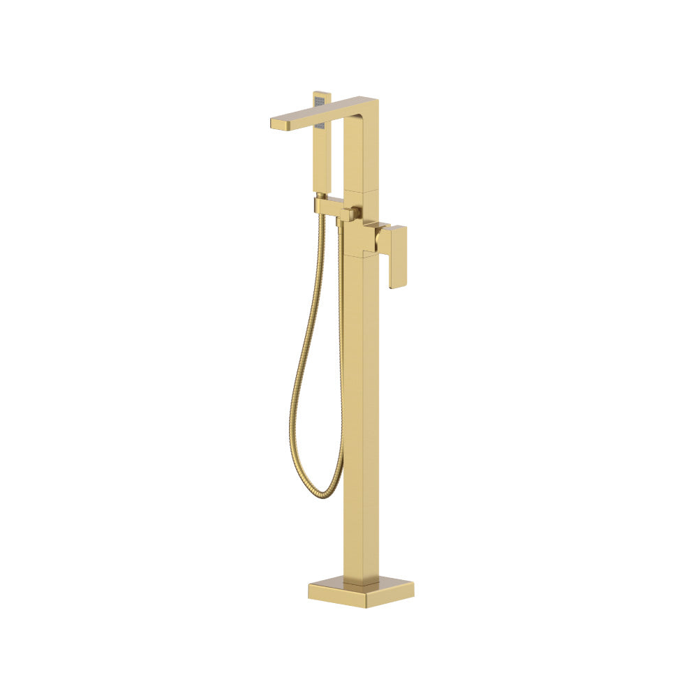 Flusso Serie 196 196.1165 Freestanding Floor Mount Bathtub / Tub Filler With Hand Shower