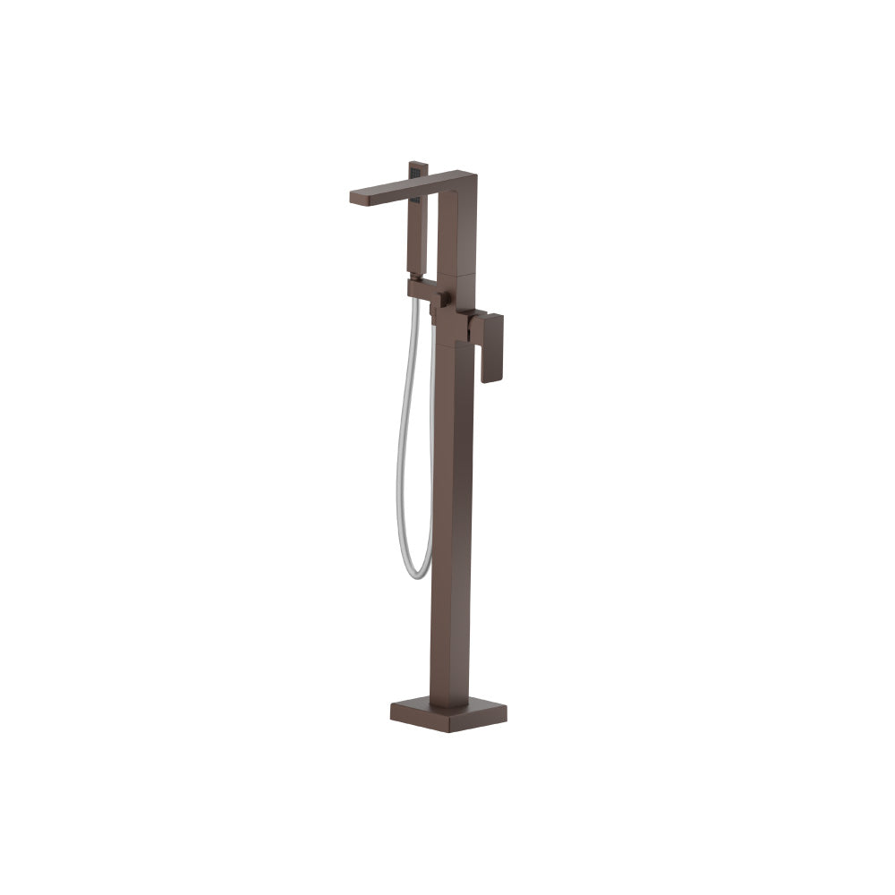 Flusso Serie 196 196.1165 Freestanding Floor Mount Bathtub / Tub Filler With Hand Shower