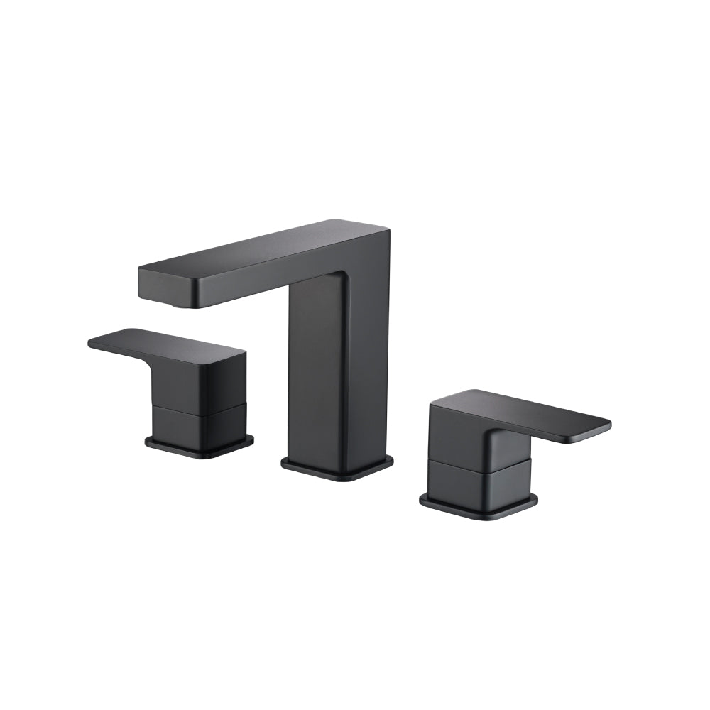 Flusso Serie 196 196.2000 Three Hole 8" Widespread Two Handle Bathroom Faucet