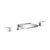 Flusso Serie 196 196.2410CF 3 Hole Deck Mount Cascade / Sheet Flow Roman Tub Faucet