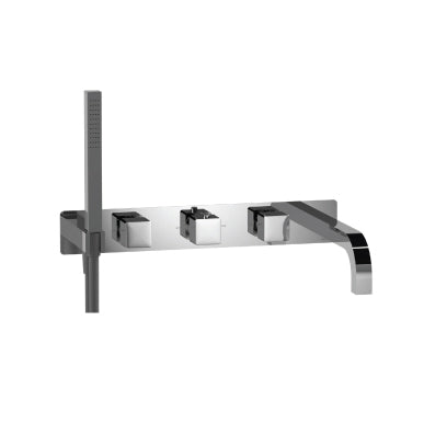 Flusso Serie 196 196.2691T Trim For Wall Mount Tub Filler With Hand Shower
