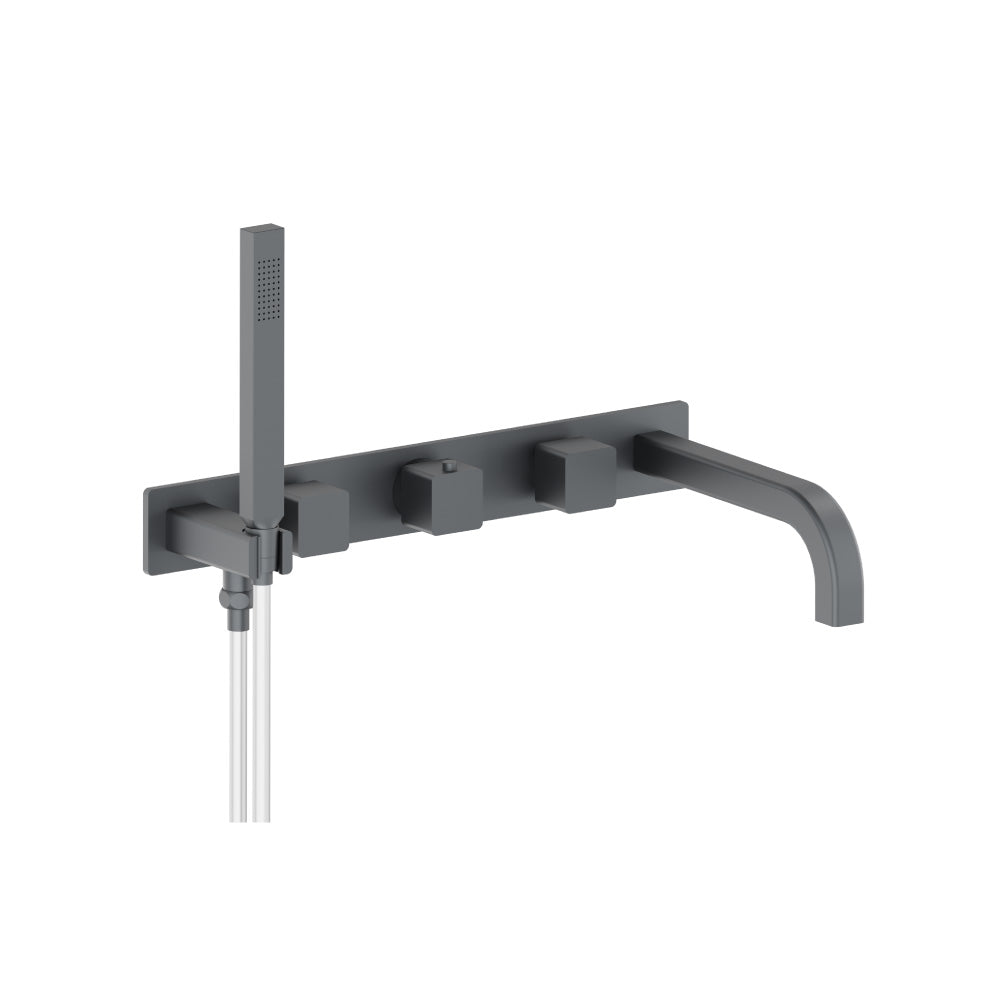 Flusso Serie 196 196.2691 Wall Mount Tub Filler With Hand Shower