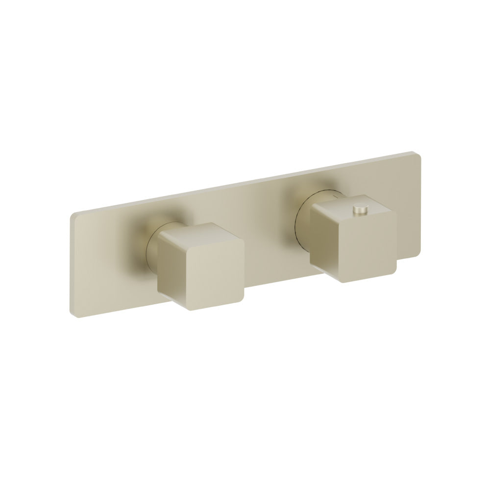 Flusso Serie 196 196.2693 3/4" Horizontal Thermostatic Shower Valve % Trim - 1 Ouptut