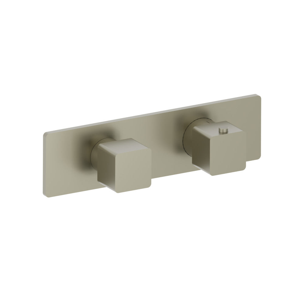 Flusso Serie 196 196.2693 3/4" Horizontal Thermostatic Shower Valve % Trim - 1 Ouptut