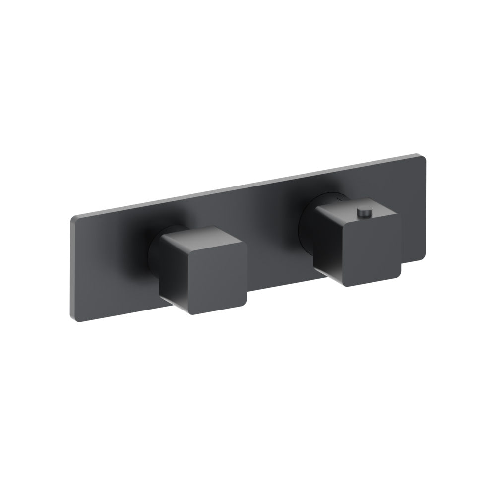 Flusso Serie 196 196.2693 3/4" Horizontal Thermostatic Shower Valve % Trim - 1 Ouptut