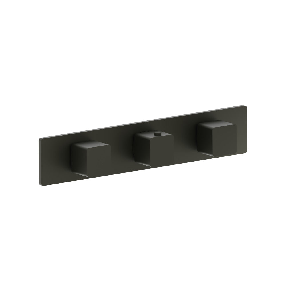 Flusso Serie 196 196.2715 3/4" Horizontal Thermostatic Valve with 2 Volume Controls & Trim