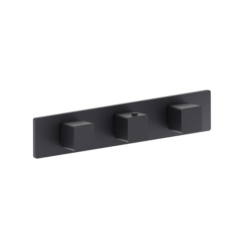 Flusso Serie 196 196.2715 3/4" Horizontal Thermostatic Valve with 2 Volume Controls & Trim