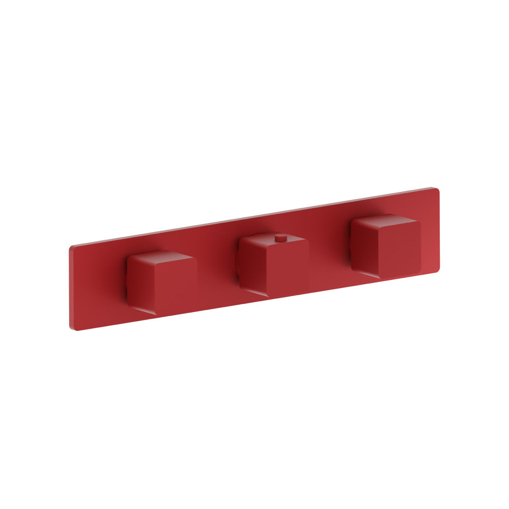 Flusso Serie 196 196.2715 3/4" Horizontal Thermostatic Valve with 2 Volume Controls & Trim