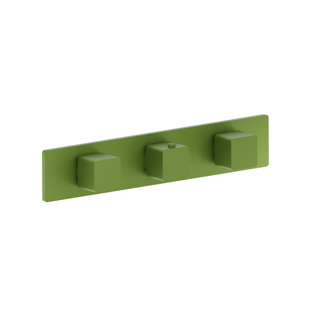 Flusso Serie 196 196.2715 3/4" Horizontal Thermostatic Valve with 2 Volume Controls & Trim