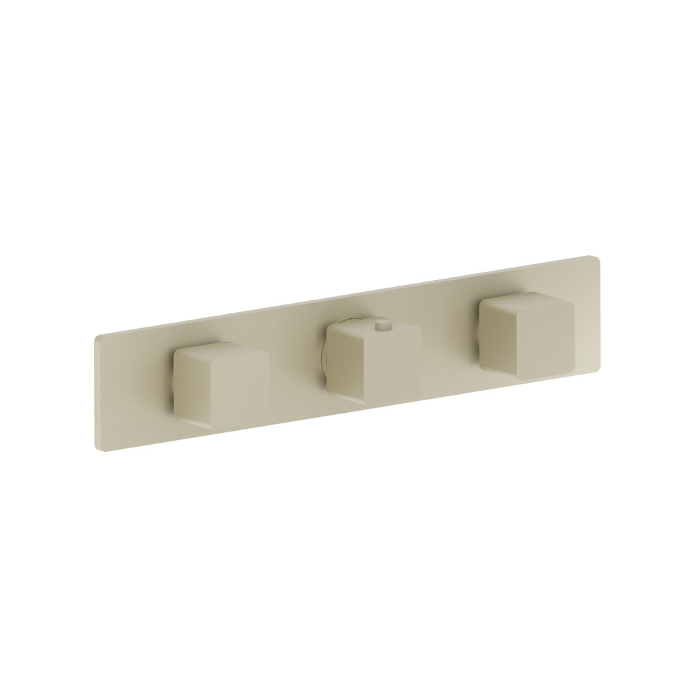 Flusso Serie 196 196.2715 3/4" Horizontal Thermostatic Valve with 2 Volume Controls & Trim