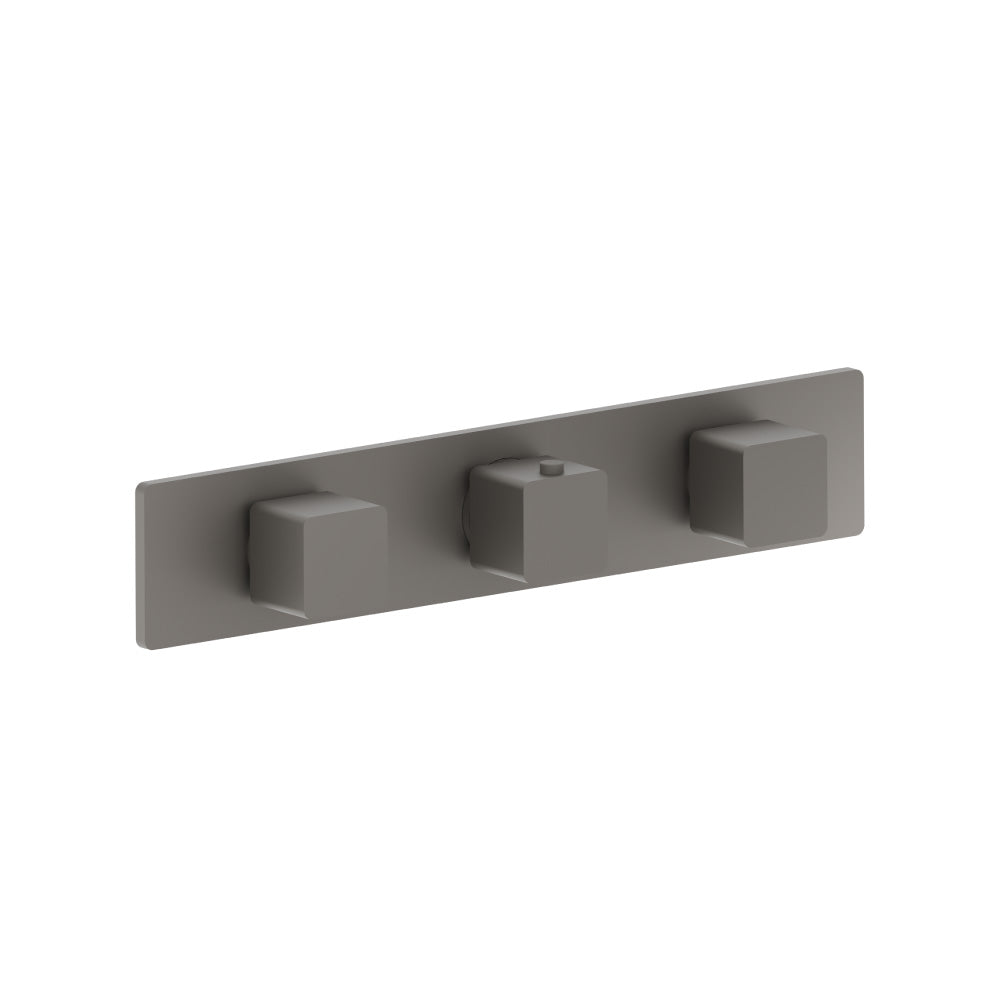 Flusso Serie 196 196.2715 3/4" Horizontal Thermostatic Valve with 2 Volume Controls & Trim