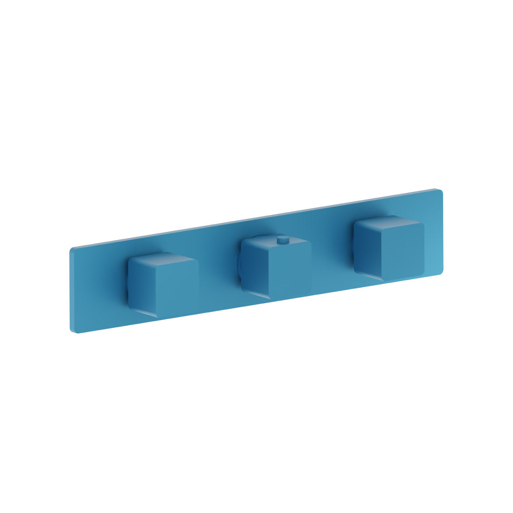 Flusso Serie 196 196.2715 3/4" Horizontal Thermostatic Valve with 2 Volume Controls & Trim