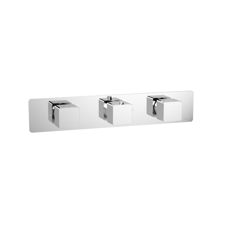 Flusso Serie 196 196.2715T Trim For Horizontal Thermostatic Valve with 2 Volume Controls
