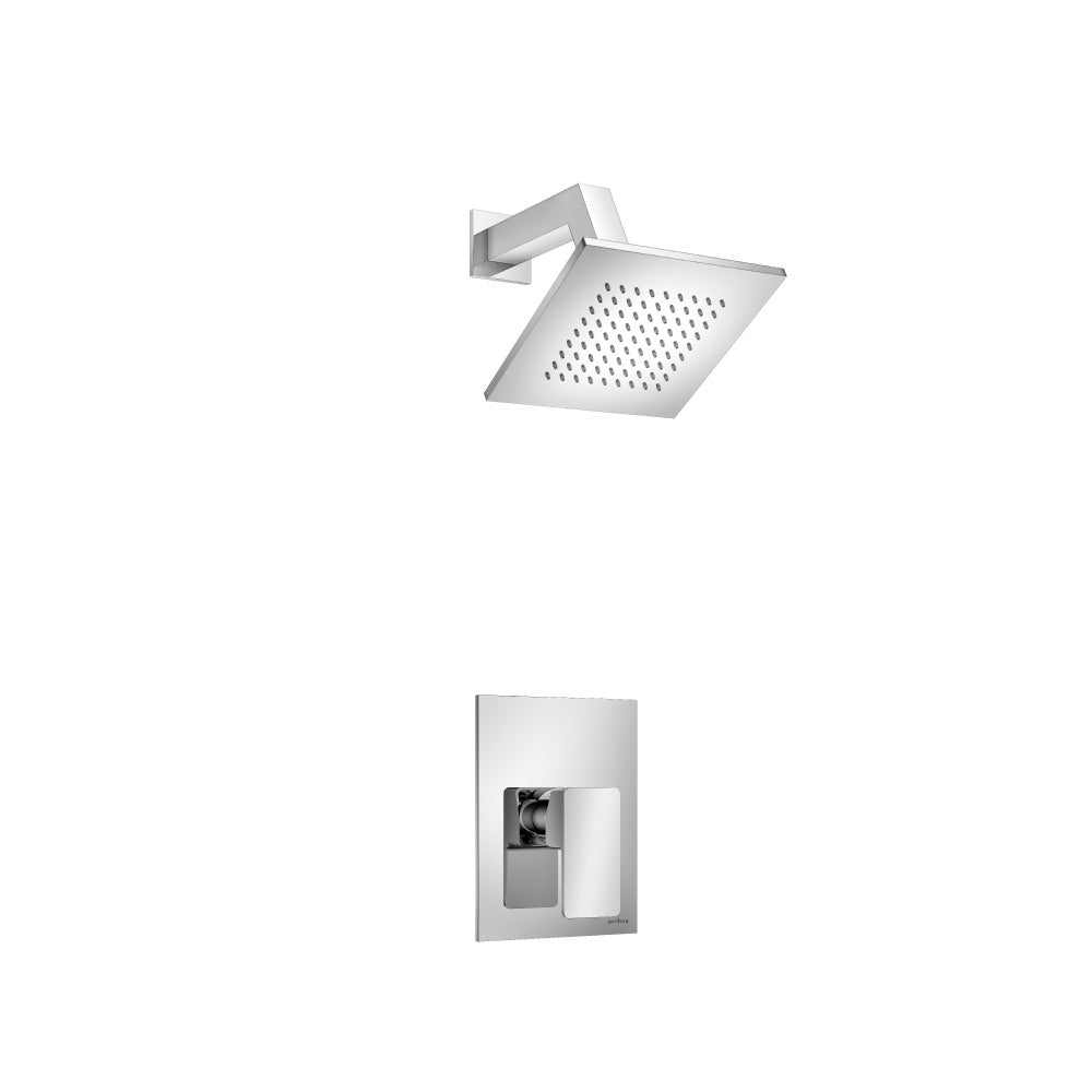Flusso Serie 196 196.3050 Single Output Shower Set With Brass Shower Head & Arm