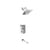 Flusso Serie 196 196.3200 Two Output Shower Set With Shower Head And Tub Spout