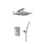 Flusso Serie 196 196.3300 Two Output Shower Set With Shower Head And Hand Held