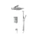 Flusso Serie 196 196.3350 Two Output Shower Set With Shower Head, Hand Held And Slide Bar