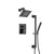 Flusso Serie 196 196.3400 Two Output Shower Set With Shower Head, Hand Held And Slide Bar