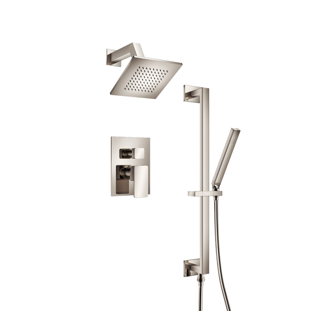 Flusso Serie 196 196.3400 Two Output Shower Set With Shower Head, Hand Held And Slide Bar