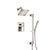 Flusso Serie 196 196.3400 Two Output Shower Set With Shower Head, Hand Held And Slide Bar