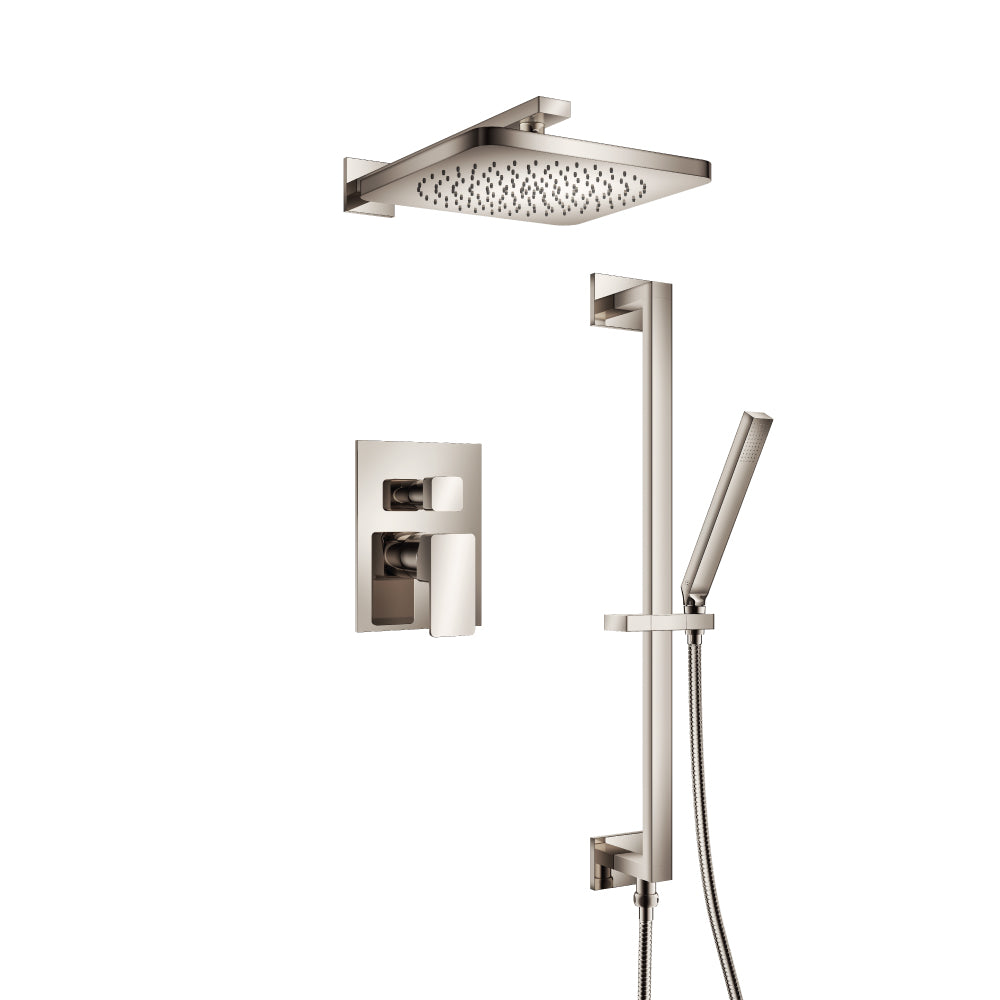 Flusso Serie 196 196.3450 Two Output Shower Set With Shower Head, Hand Held And Slide Bar