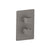 Flusso Serie 196 196.4101 3/4" Thermostatic Shower Valve & Trim - 1 Output