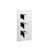 Flusso Serie 196 196.4401 3/4" Thermostatic Valve and Trim - 2 Outputs