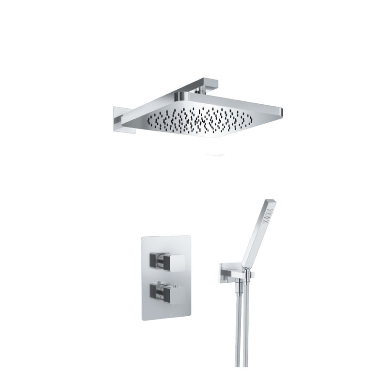 Flusso Serie 196 196.7050 Two Output Shower Set With Shower Head And Hand Held