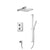 Flusso Serie 196 196.7100 Two Output Shower Set With Shower Head, Hand Held And Slide Bar