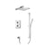 Flusso Serie 196 196.7100 Two Output Shower Set With Shower Head, Hand Held And Slide Bar