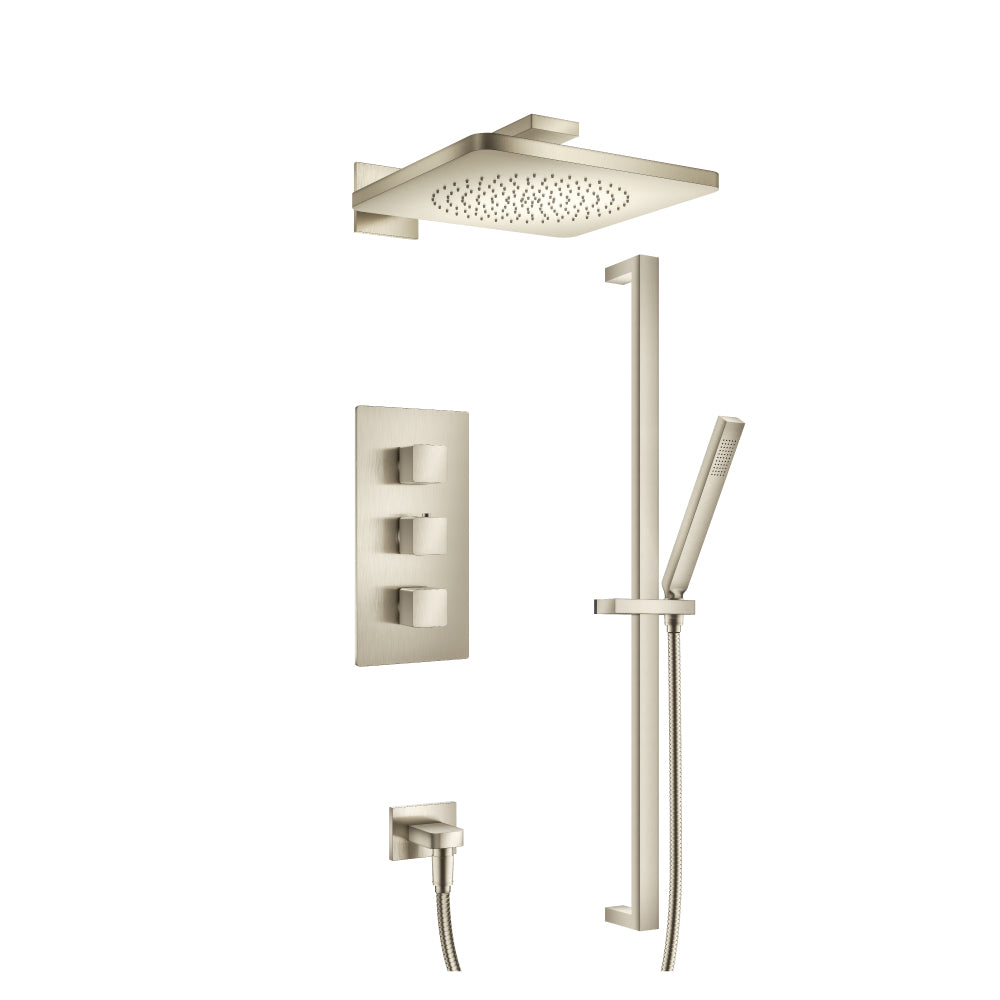 Flusso Serie 196 196.7200 Two Output Shower Set With Shower Head, Hand Held And Slide Bar - Parent