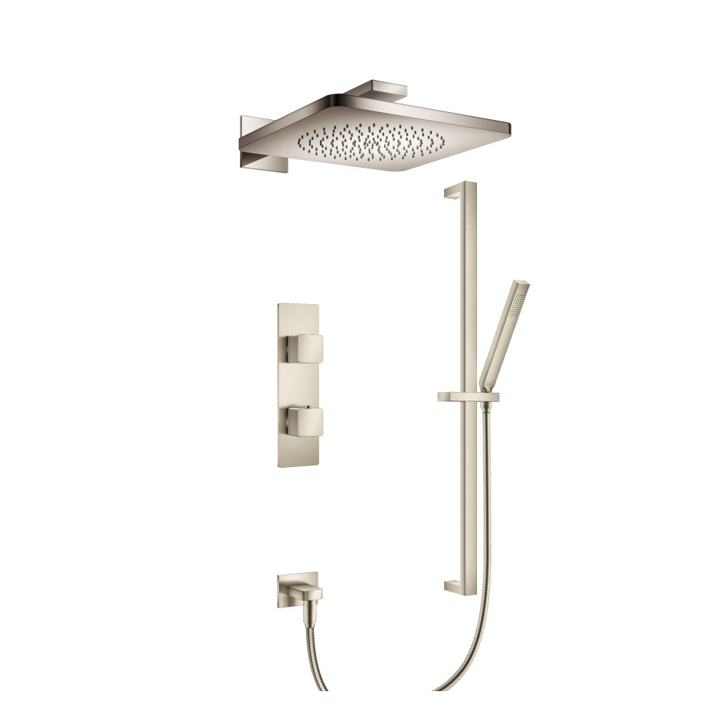 Flusso Serie 196 196.7300 Two Output Shower Set With Shower Head, Hand Held And Slide Bar - Parent
