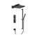Flusso Serie 196 196.7300 Two Output Shower Set With Shower Head, Hand Held And Slide Bar