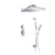 Flusso Serie 196 196.7350 Two Output Shower Set With Shower Head, Hand Held And Slide Bar
