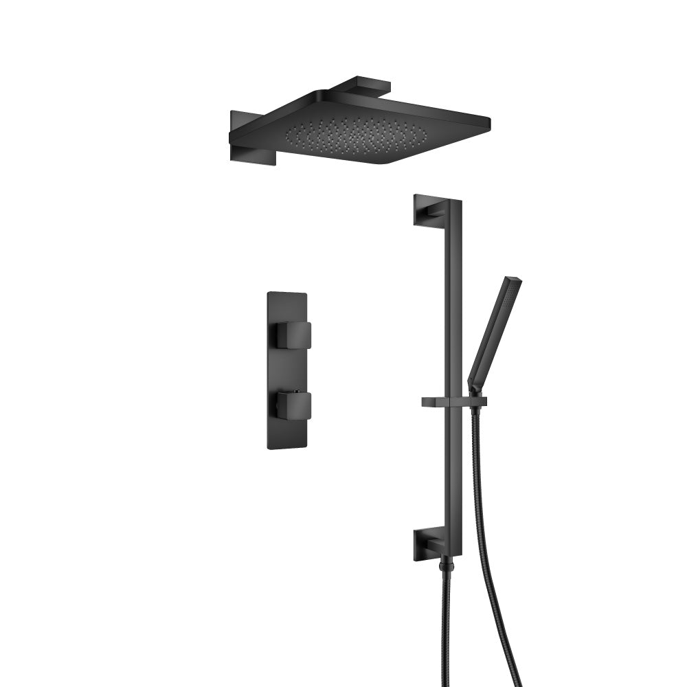 Flusso Serie 196 196.7350 Two Output Shower Set With Shower Head, Hand Held And Slide Bar