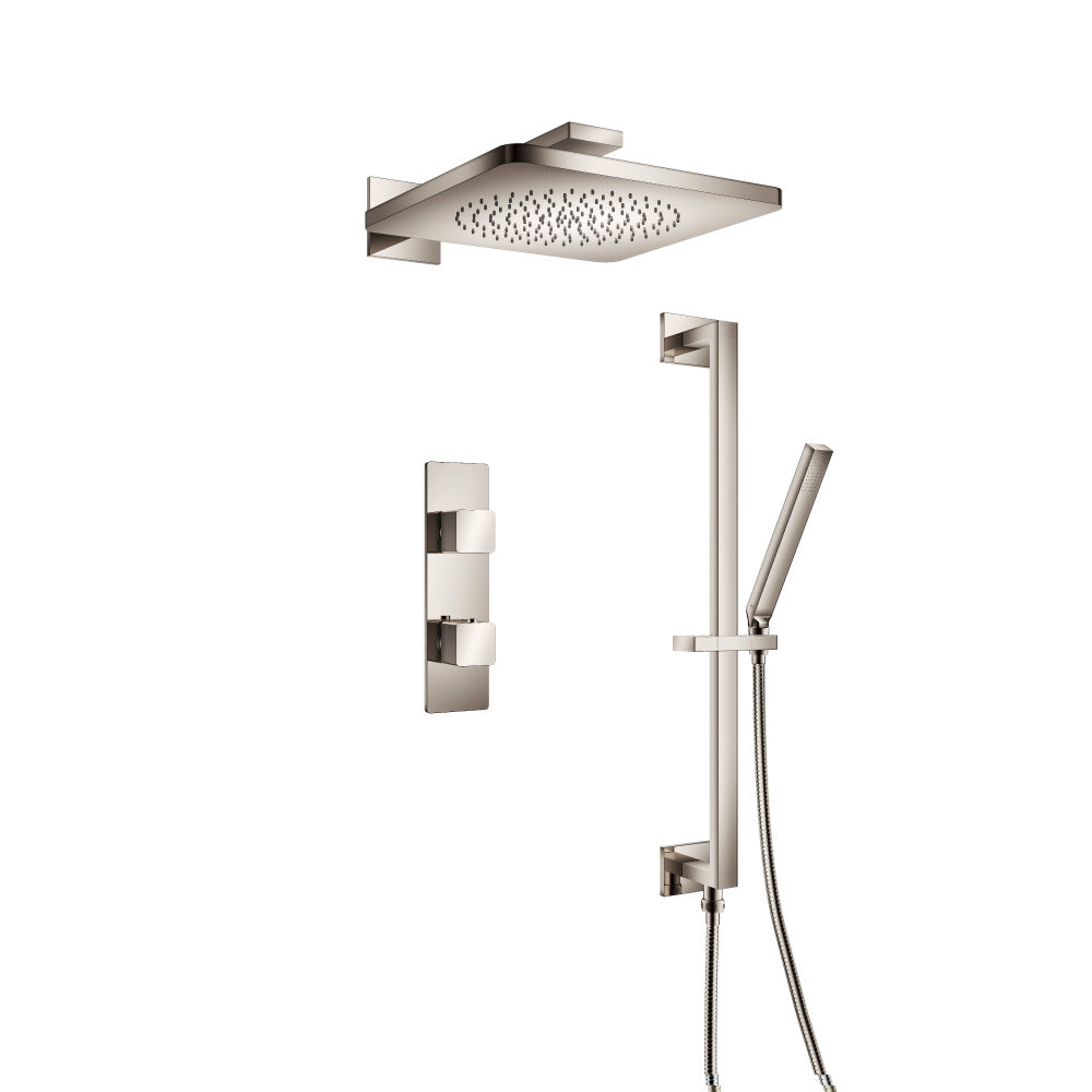 Flusso Serie 196 196.7350 Two Output Shower Set With Shower Head, Hand Held And Slide Bar
