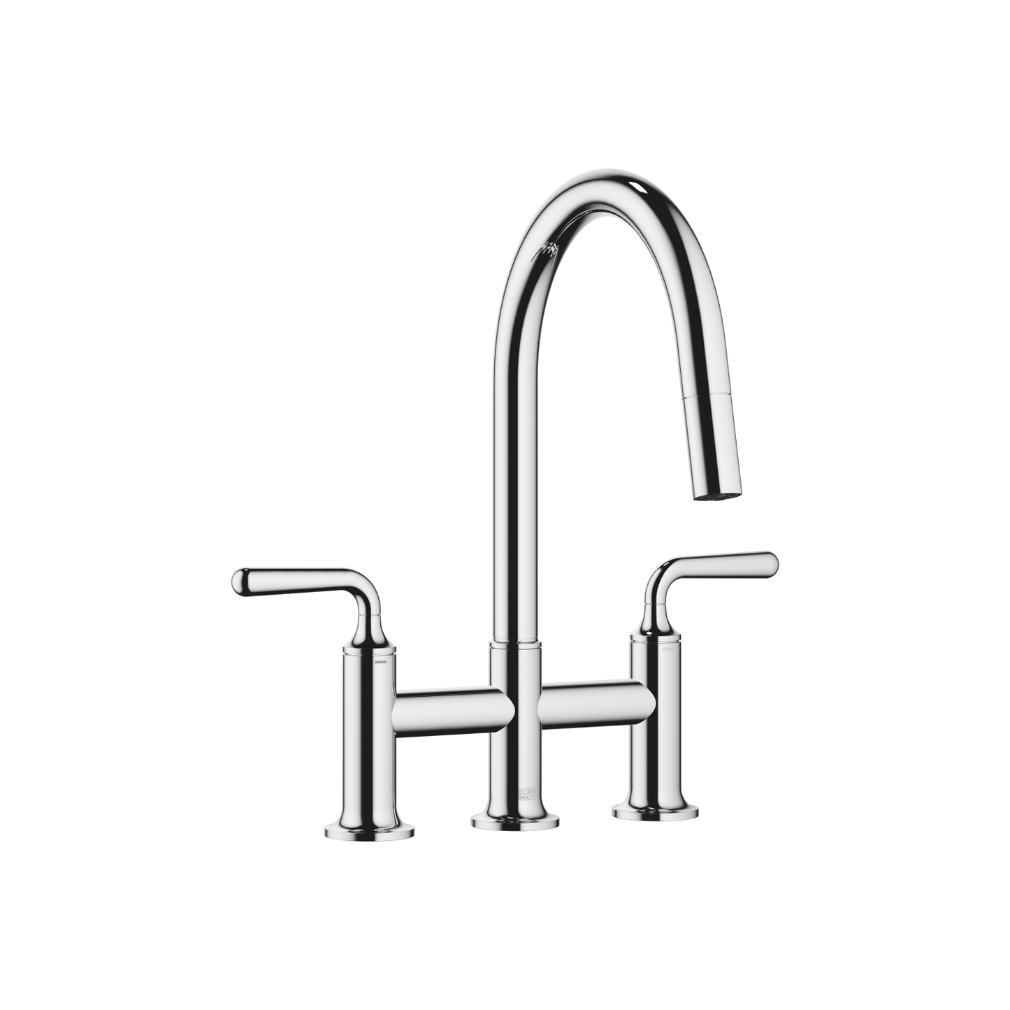 Dornbracht 19870809 Vaia Three-Hole Bridge Mixer Pull-Down With Spray Function