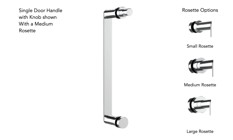 Neelnox CEL-SDKN12-LR Cello 12 Single Door Handle With Knob Large Rosette - Parent