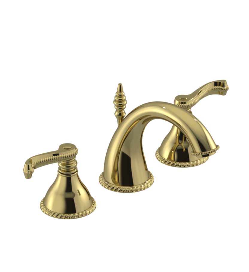Rubinet 1AEJL Widespread Lav Set With Jasmin Spout (Less Drain)