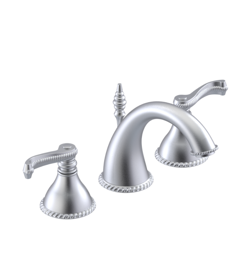 Rubinet 1AEJL Widespread Lav Set With Jasmin Spout (Less Drain)