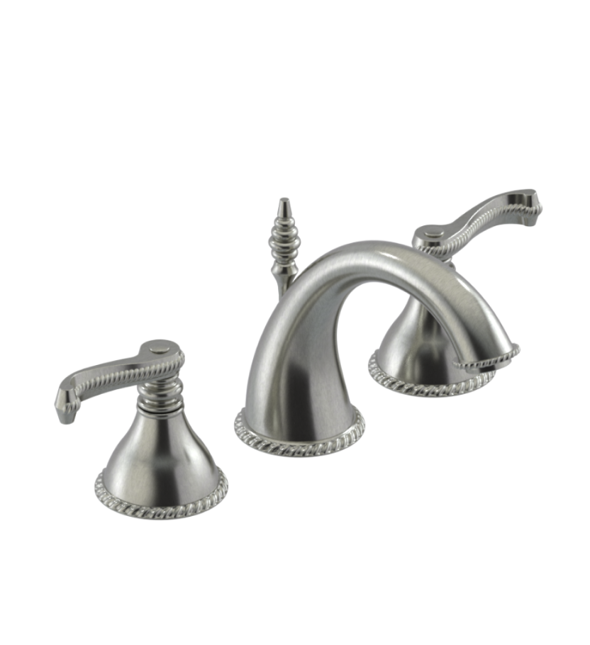 Rubinet 1AEJL Widespread Lav Set With Jasmin Spout (Less Drain)